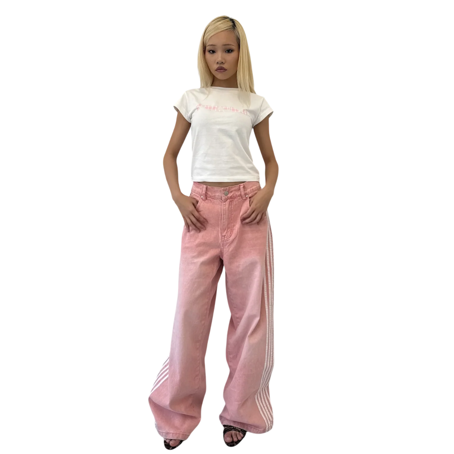 BABY TEE (PINK PLAID) - Image 3