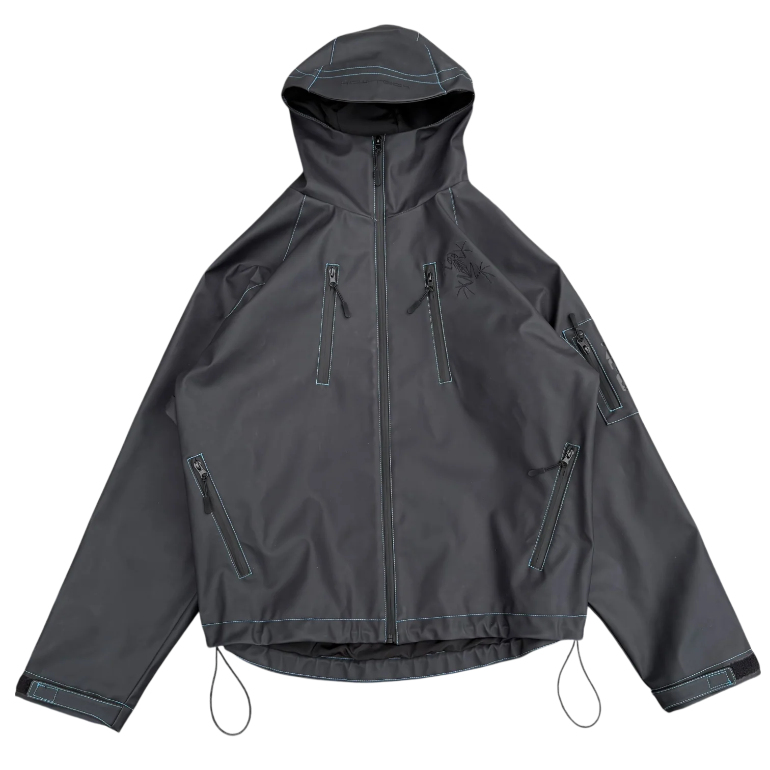 HEAT REACTIVE SKI JACKET (BLACK/BLUE)