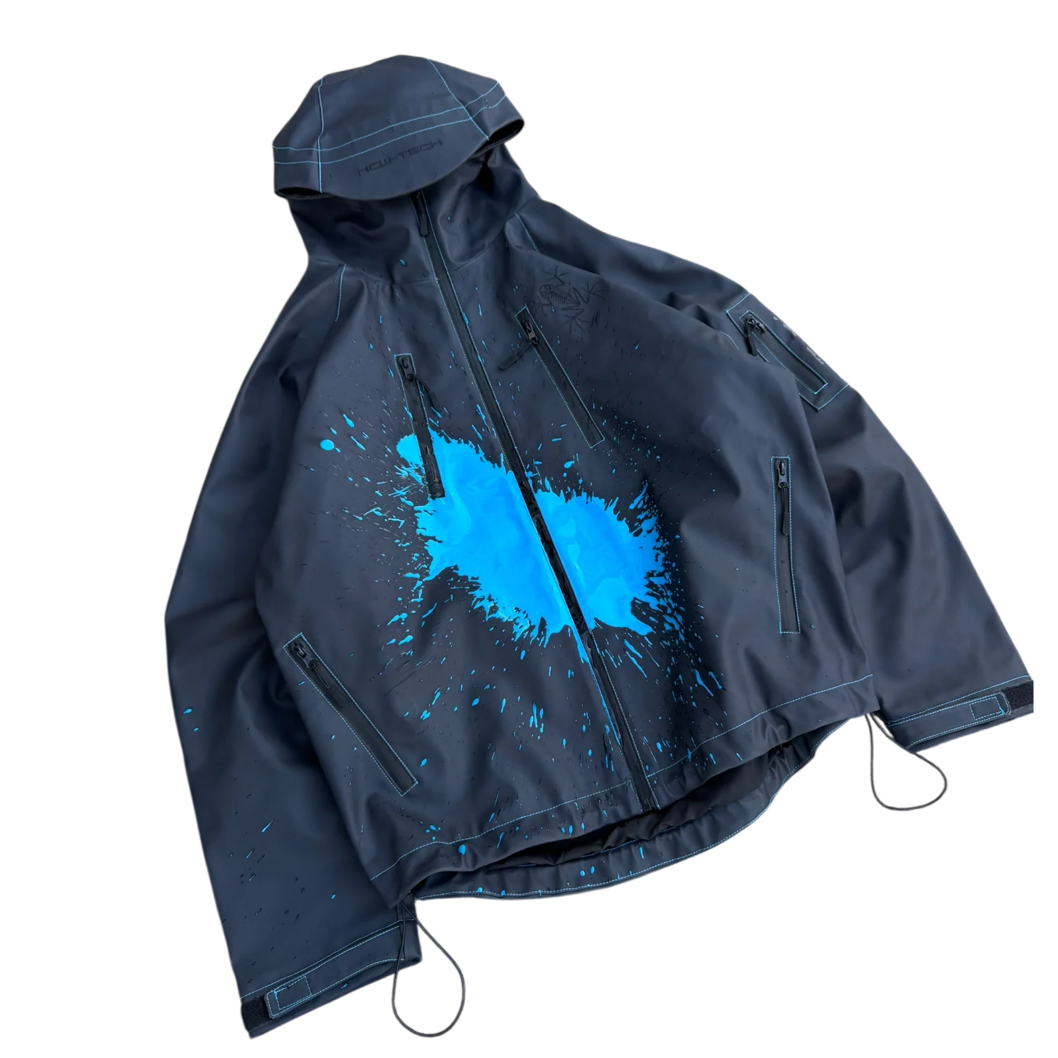 HEAT REACTIVE SKI JACKET (BLACK/BLUE) - Image 2