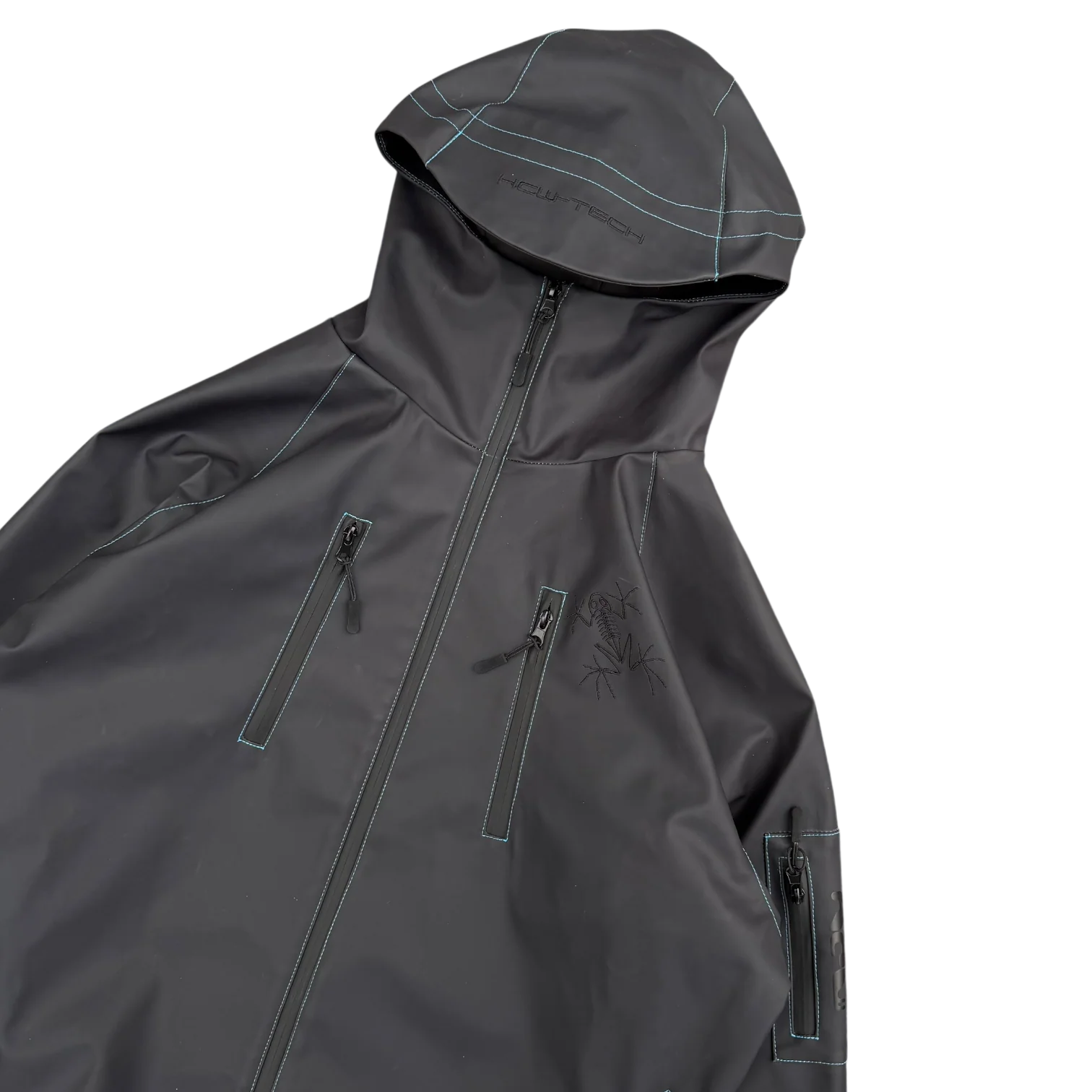 HEAT REACTIVE SKI JACKET (BLACK/BLUE) - Image 3