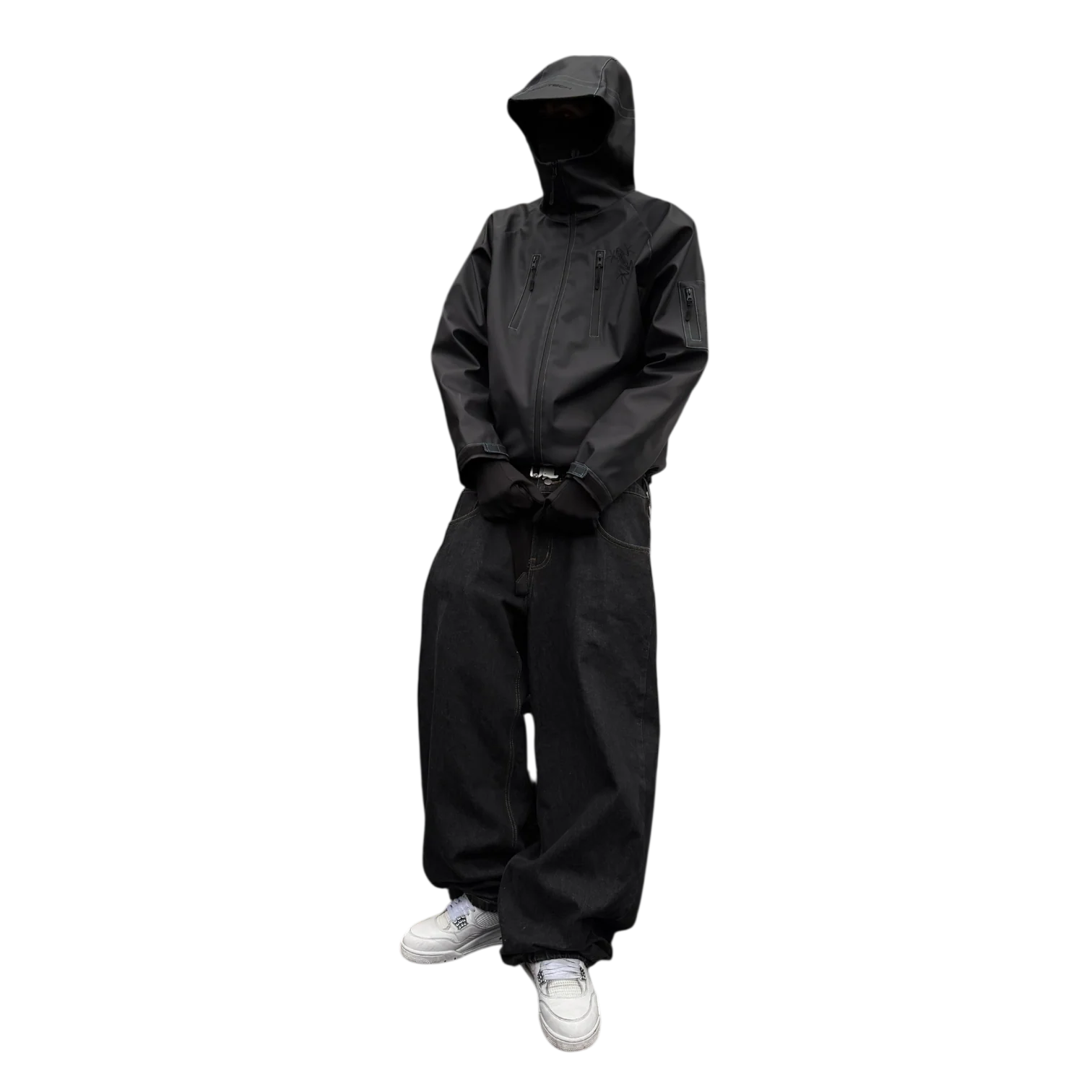 HEAT REACTIVE SKI JACKET (BLACK/BLUE) - Image 8