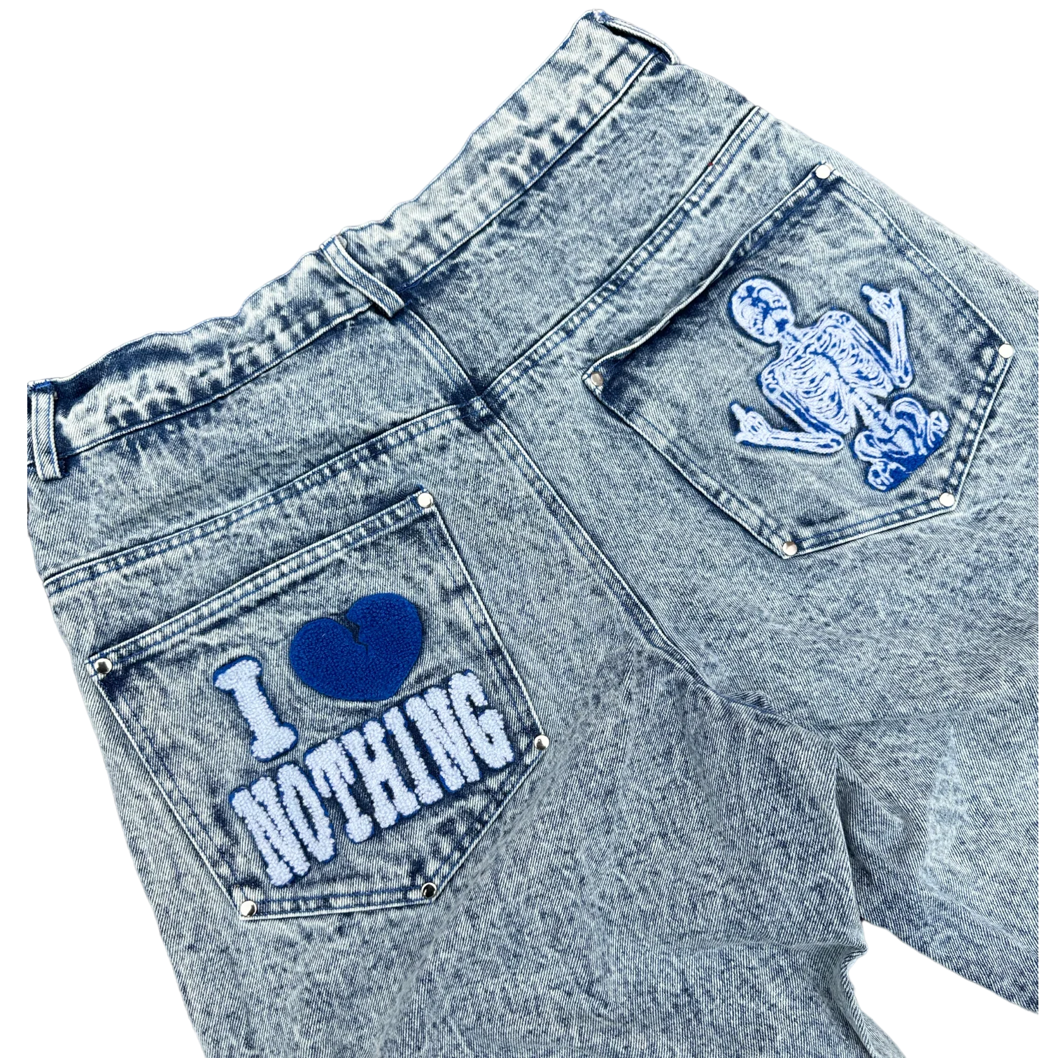 I <3 NOTHING JEANS (BLUE) - Image 3