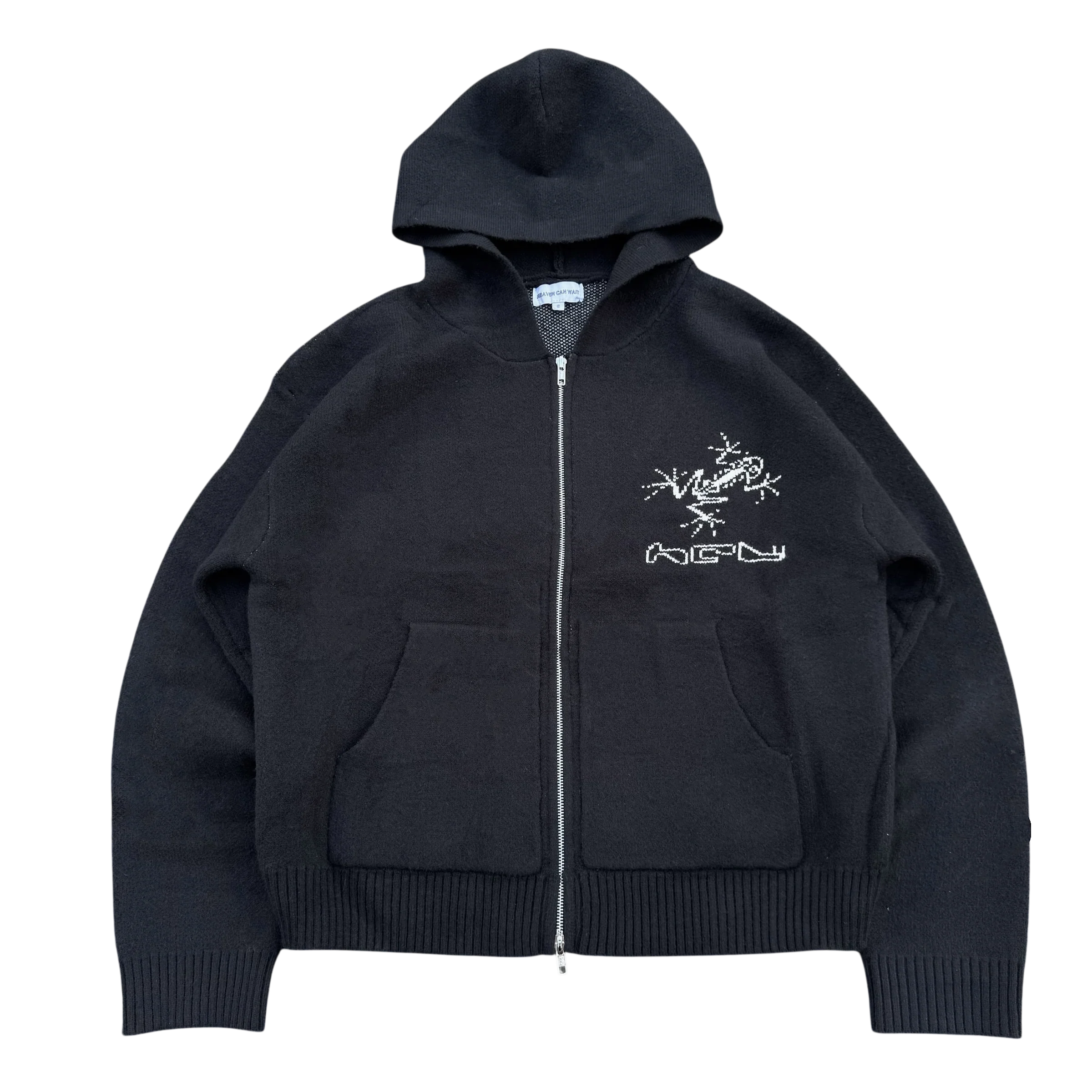 KNITTED FROG HOODIE