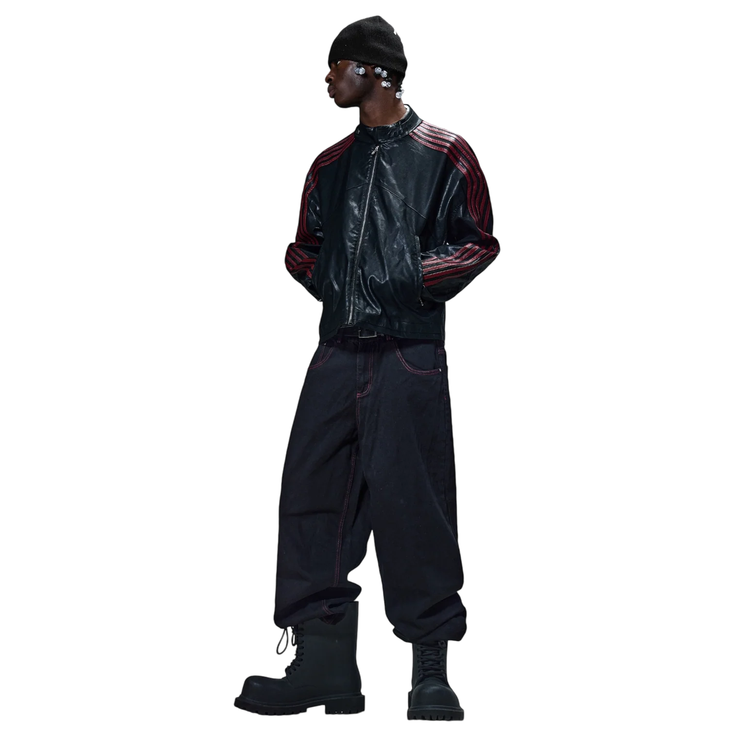 RACING JACKET (BLACK/RED) - Image 6