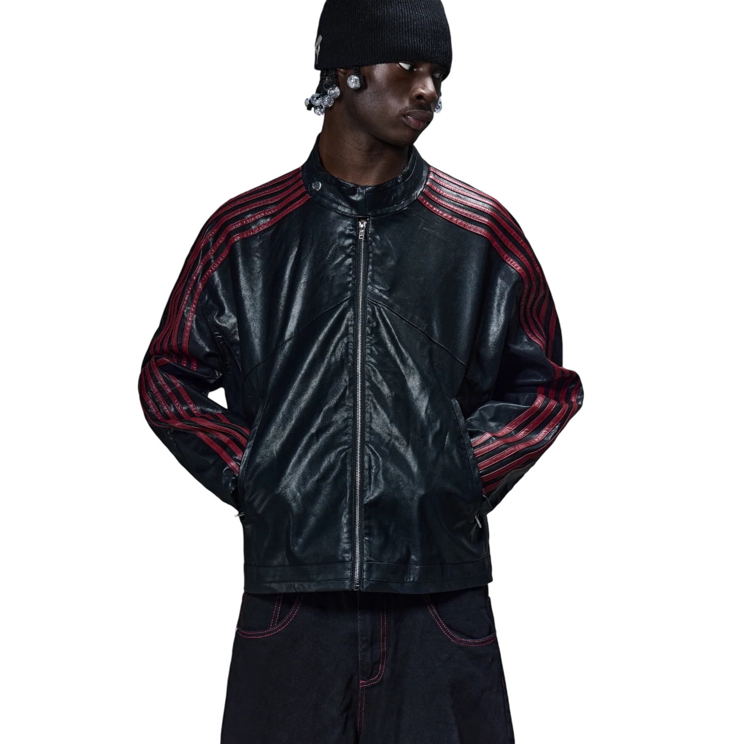 RACING JACKET (BLACK/RED) - Image 8