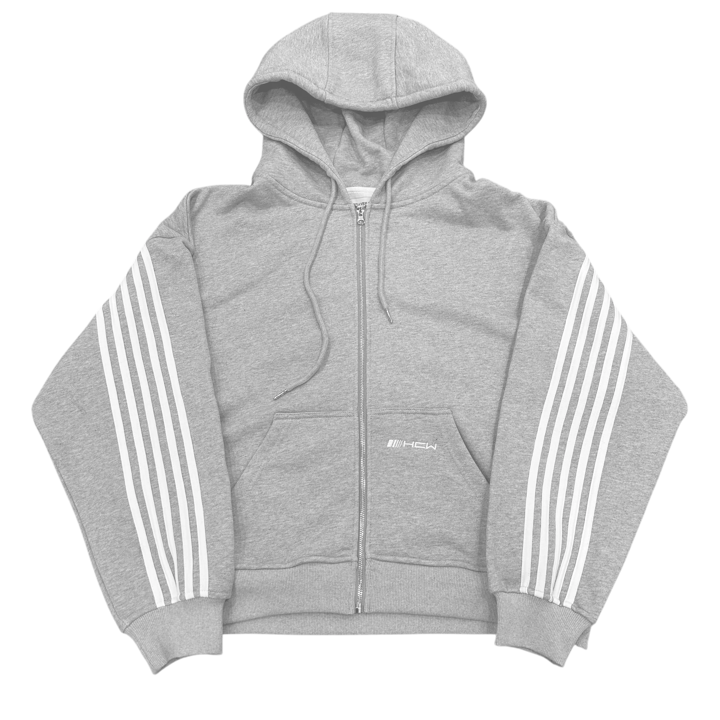 V2 SPIKE HOODIE (GREY/WHITE)