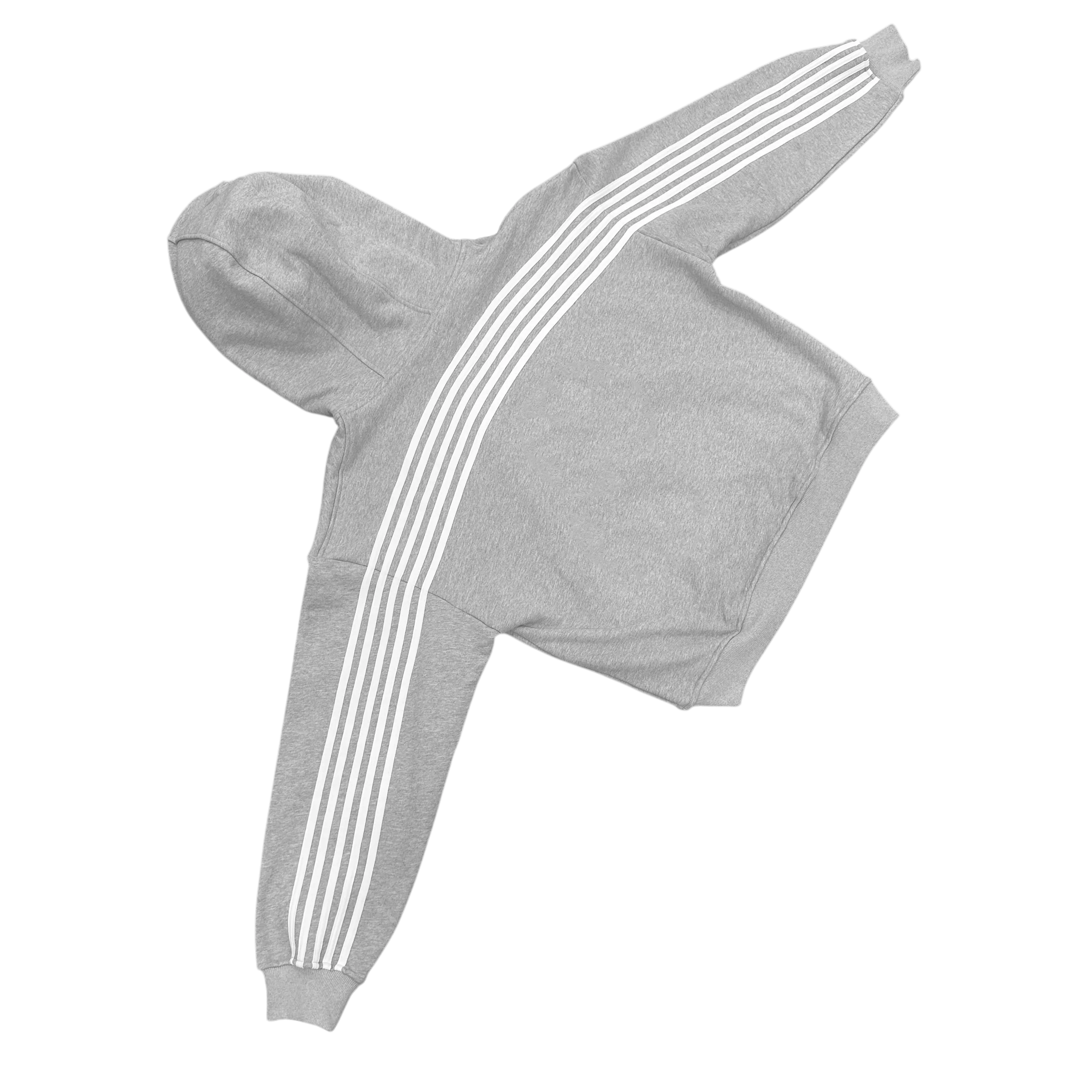 V2 SPIKE HOODIE (GREY/WHITE) - Image 3