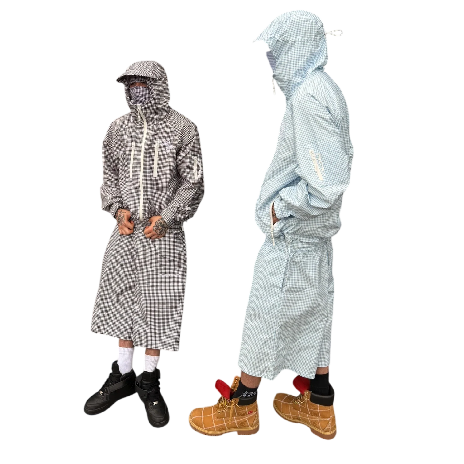 TECH JACKET (BLUE PLAID) - Image 11