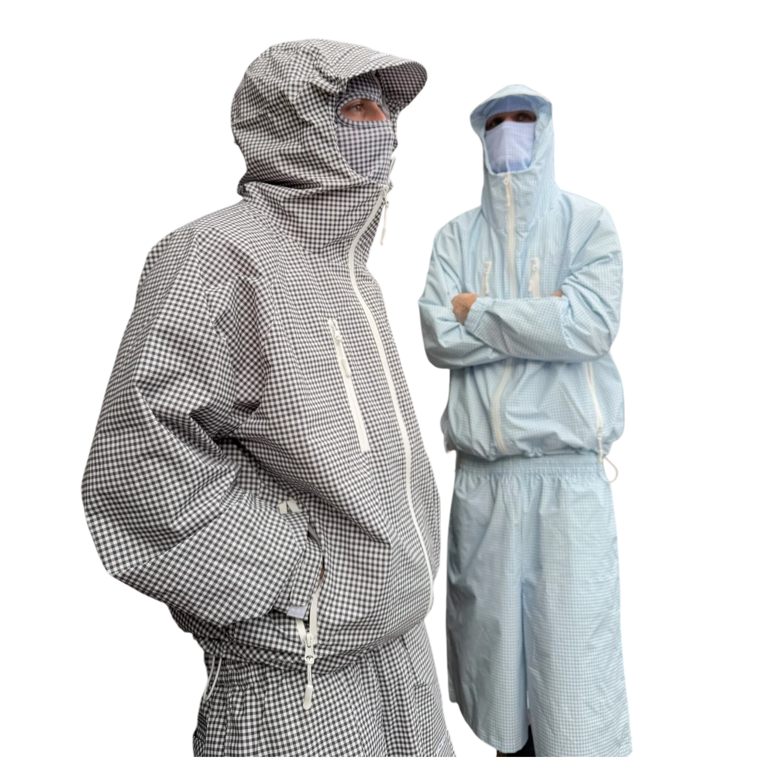 TECH JACKET (BLUE PLAID) - Image 8
