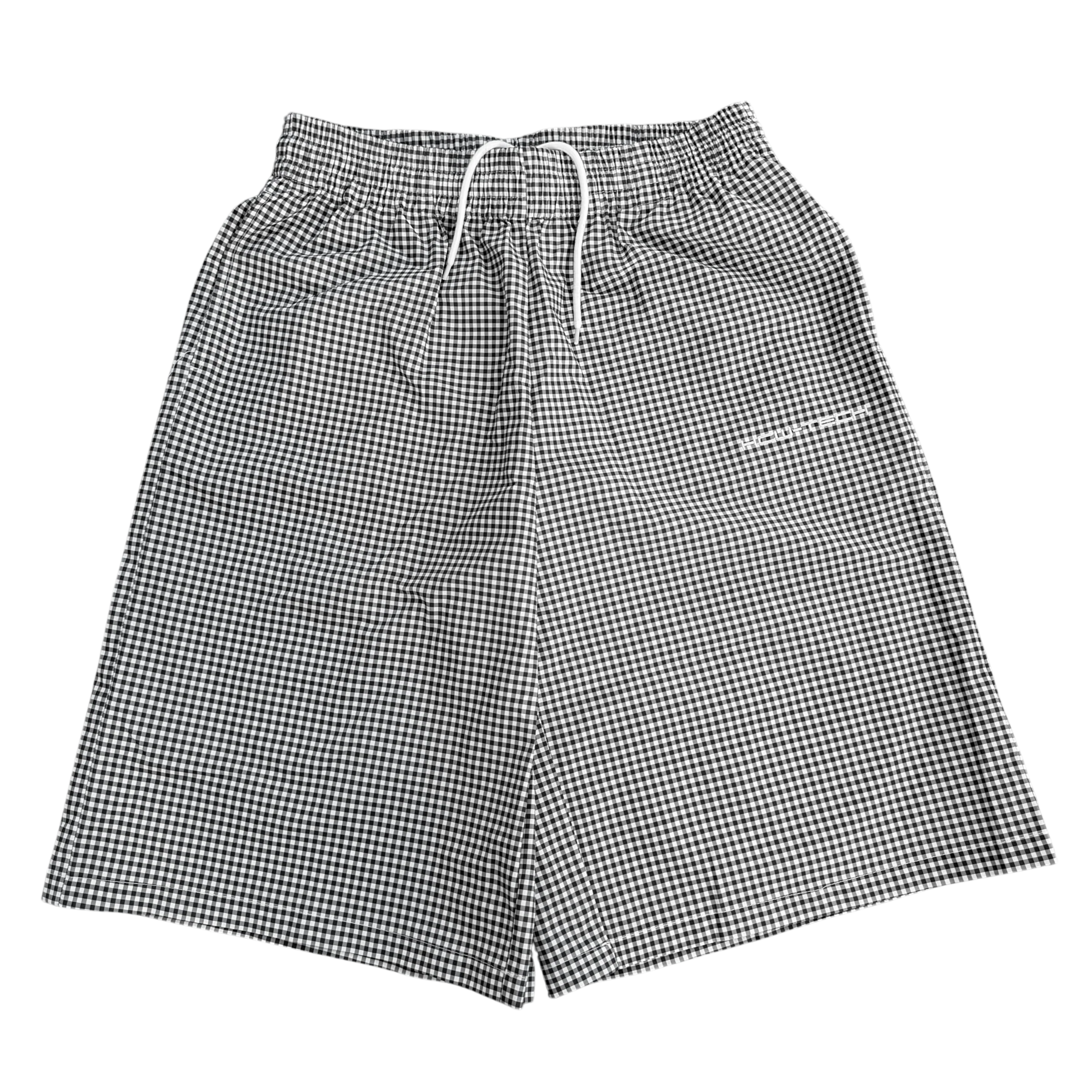TECH SHORTS (BLACK PLAID)