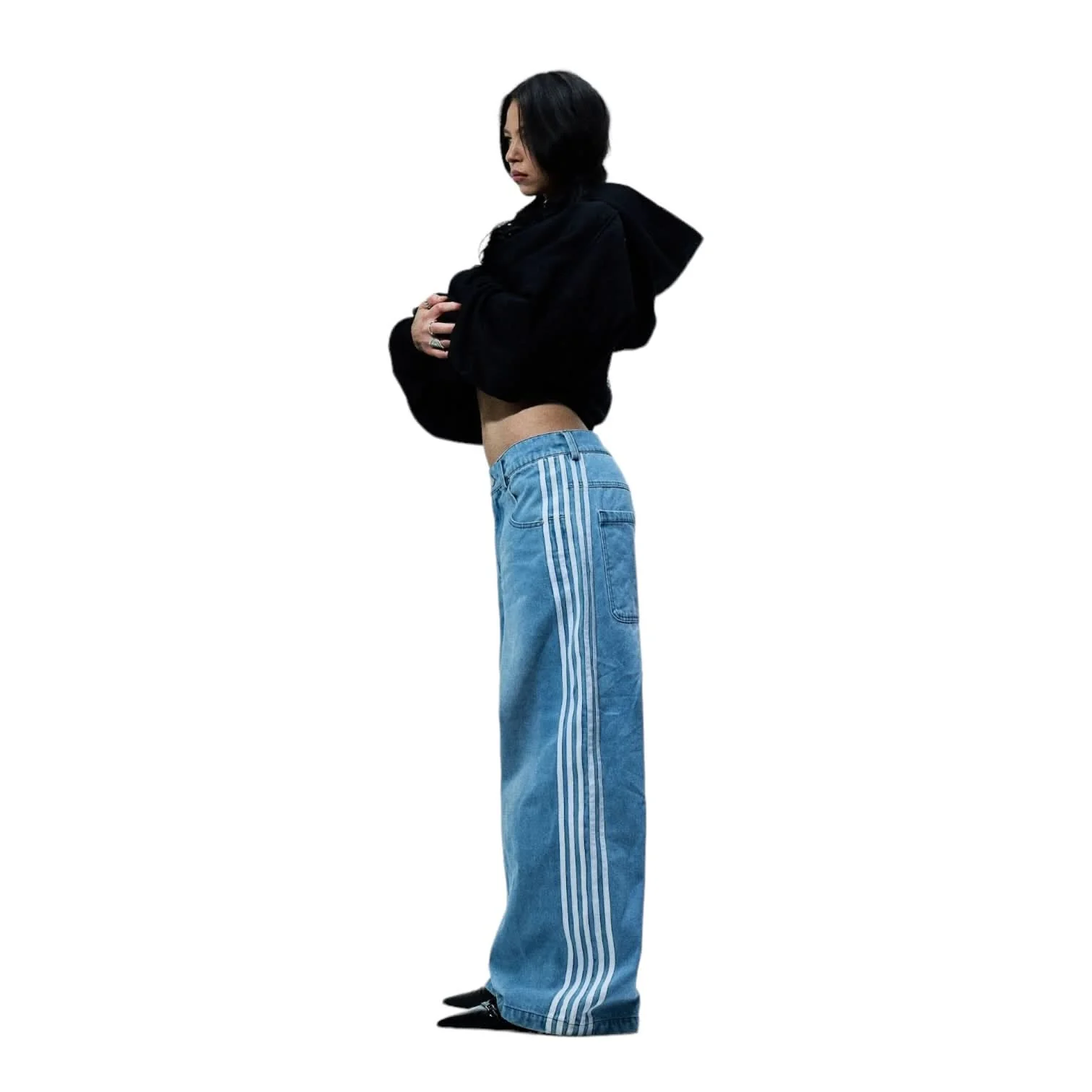 V2 TRACK JEANS (BLUE) - Image 5