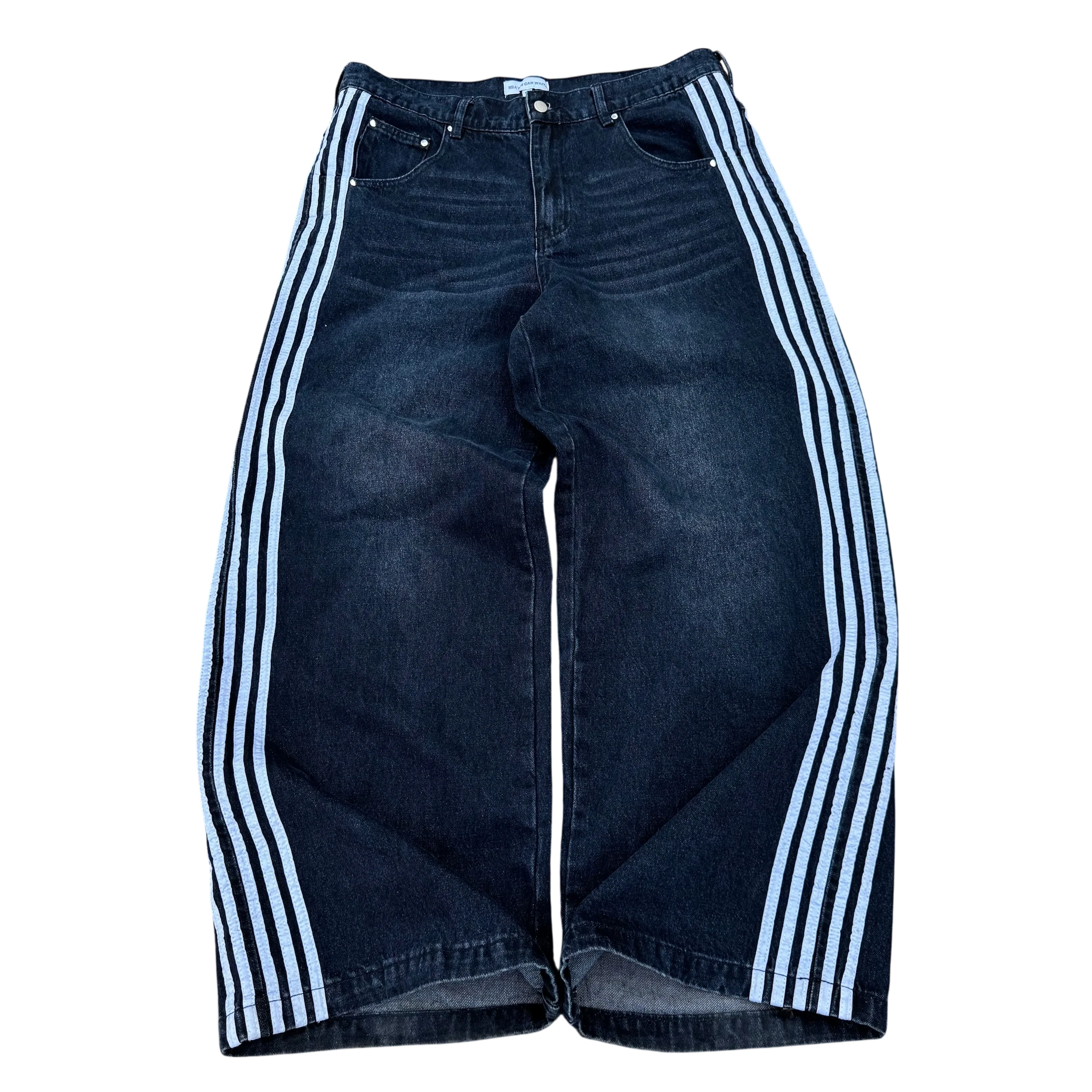 TRACK JEANS (NAVY/WHITE)