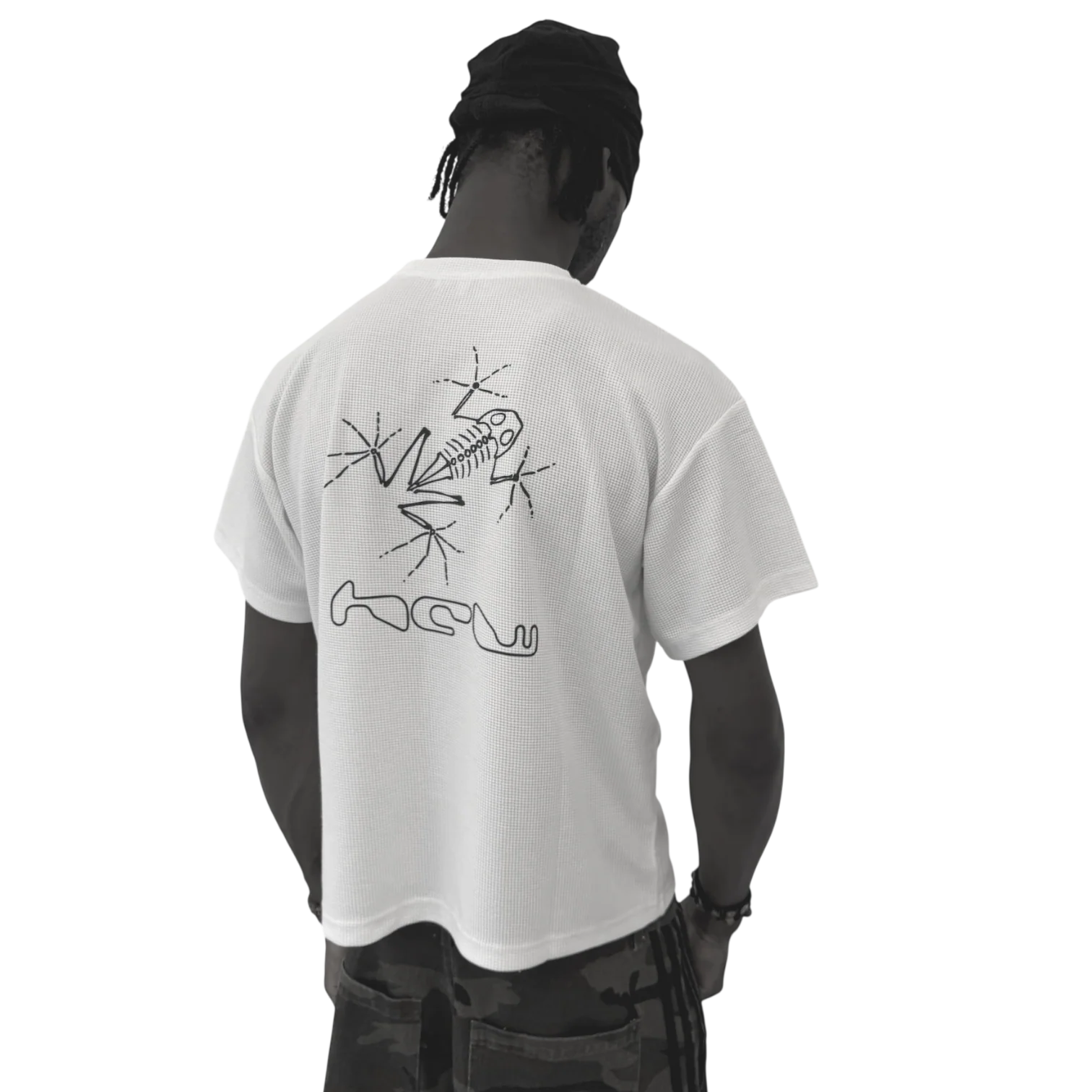 WAFFLE TEE (WHITE) - Image 2