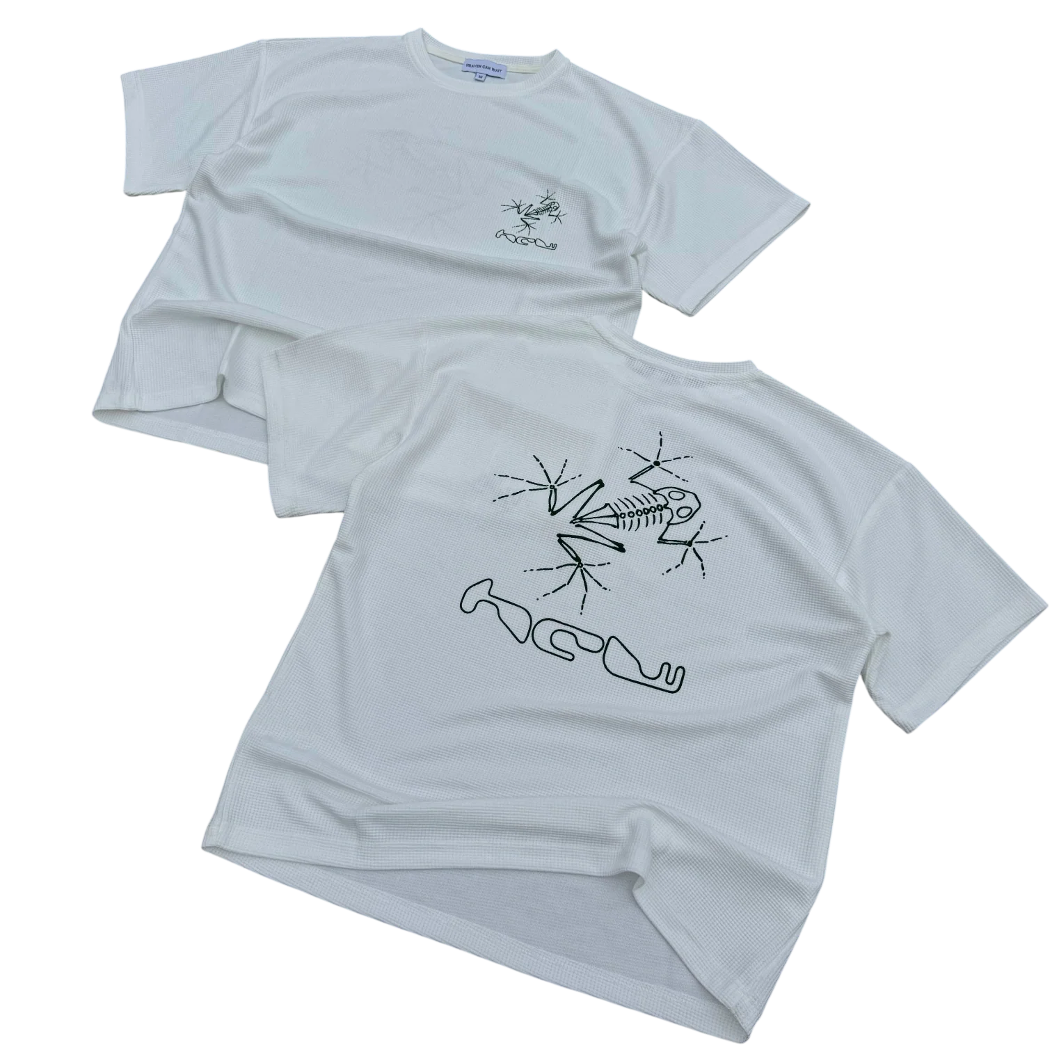 WAFFLE TEE (WHITE) - Image 3