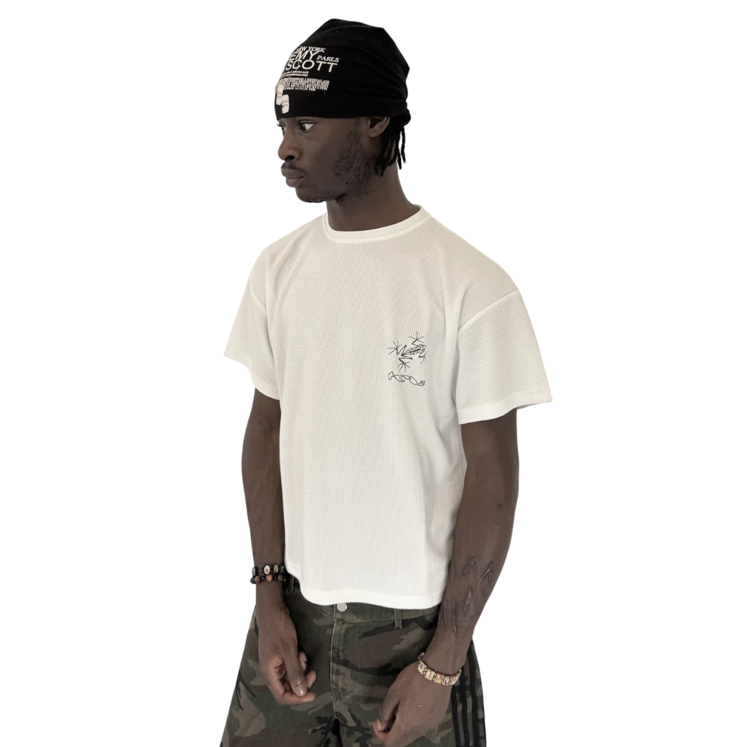 WAFFLE TEE (WHITE) - Image 5